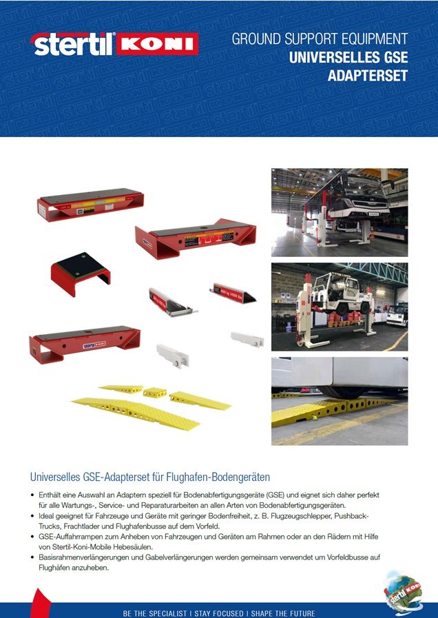 Universelles GSE Adapterset Ground Support Equipment 